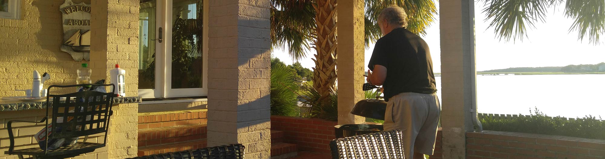 Barbecue at North Carolina Rental Property
