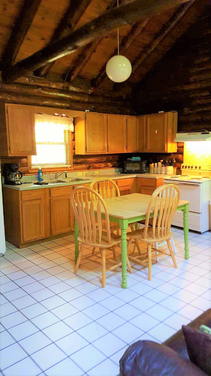 Kitchen in Log Cabin