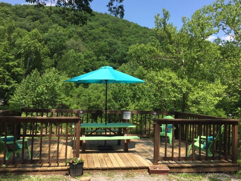 The Lodge View of Picnic Area